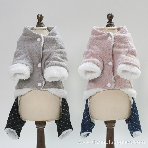 Soft Handsome Bear Cotton Coat Small Dog Clothes